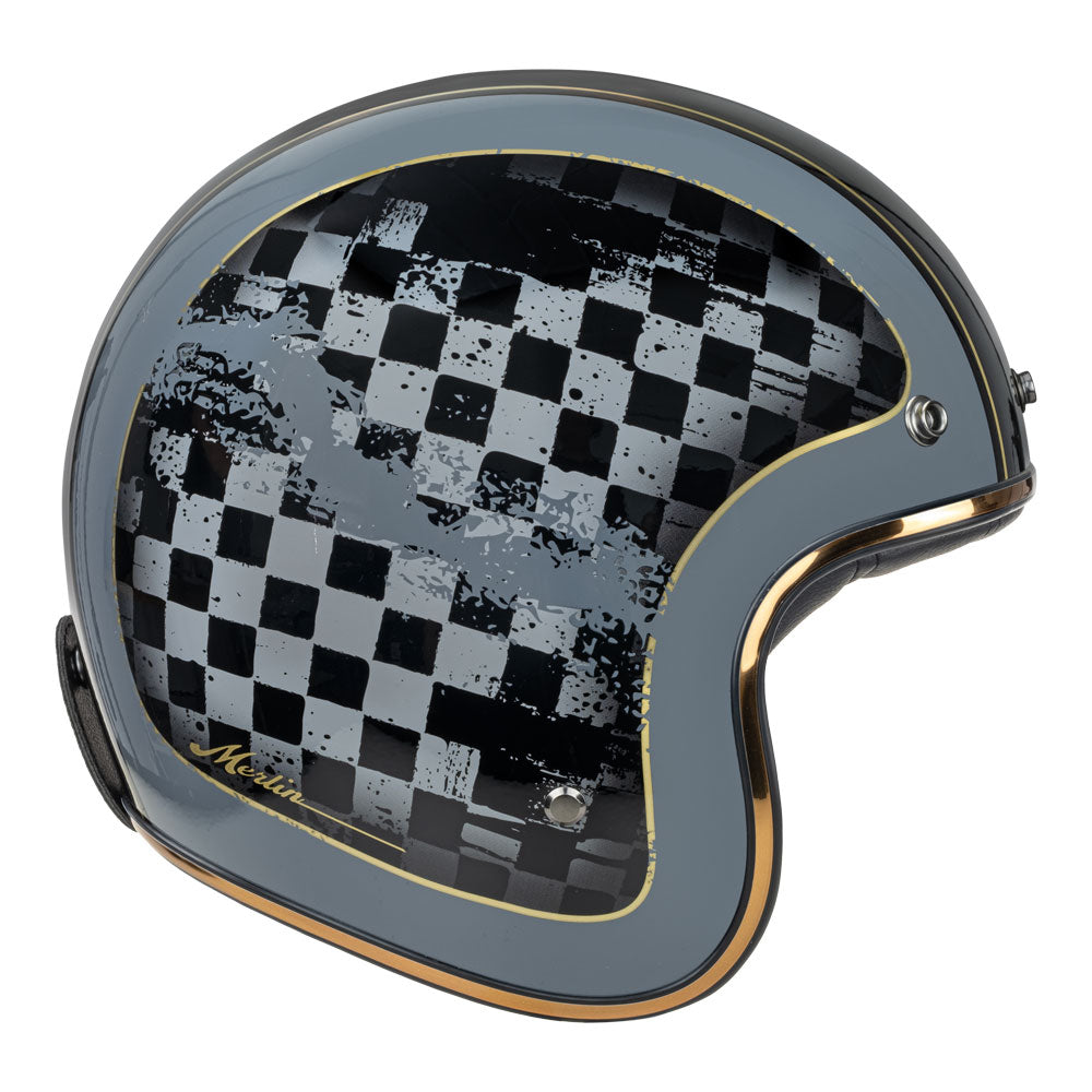 Merlin Blackbird Racer Black Helmet