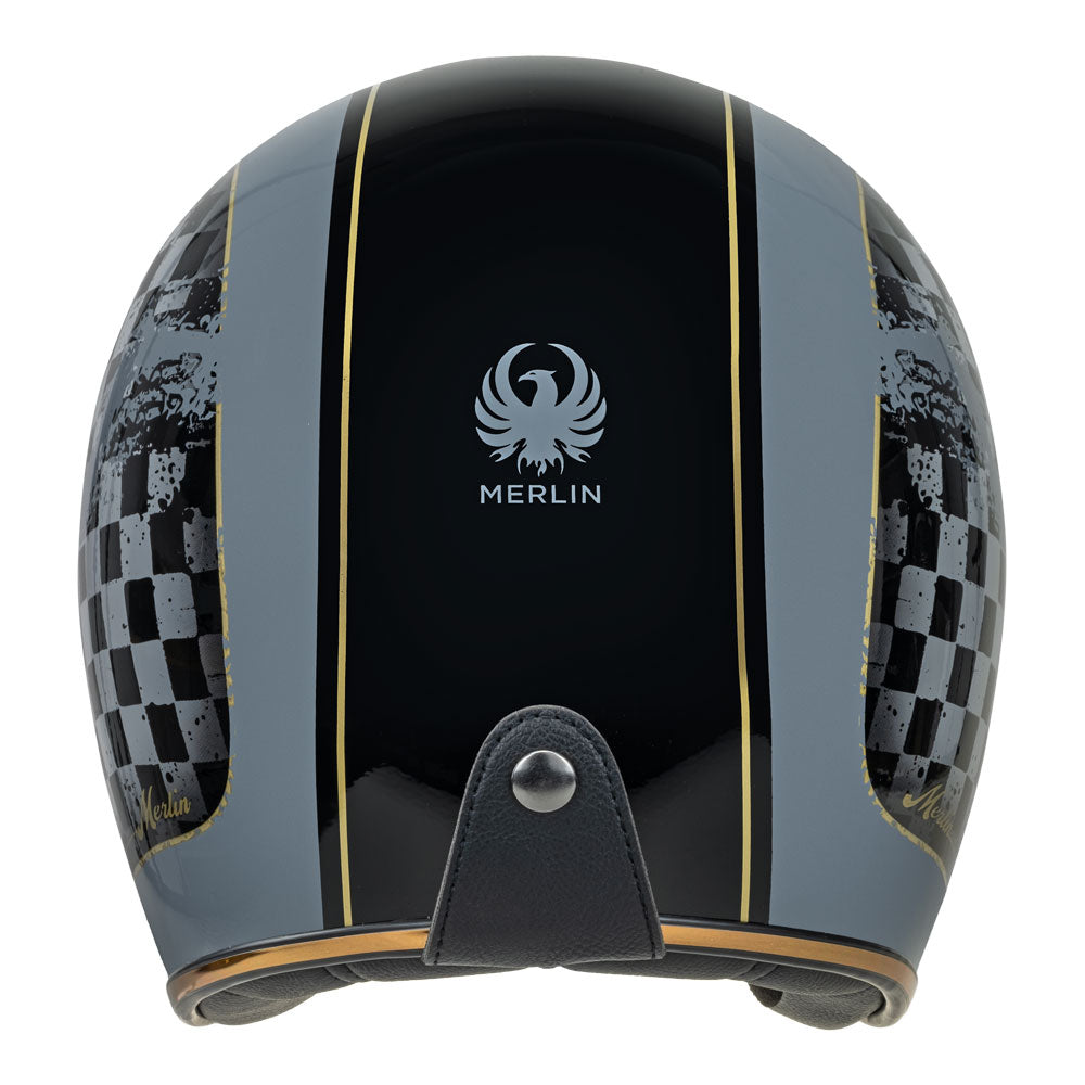 Merlin Blackbird Racer Black Helmet