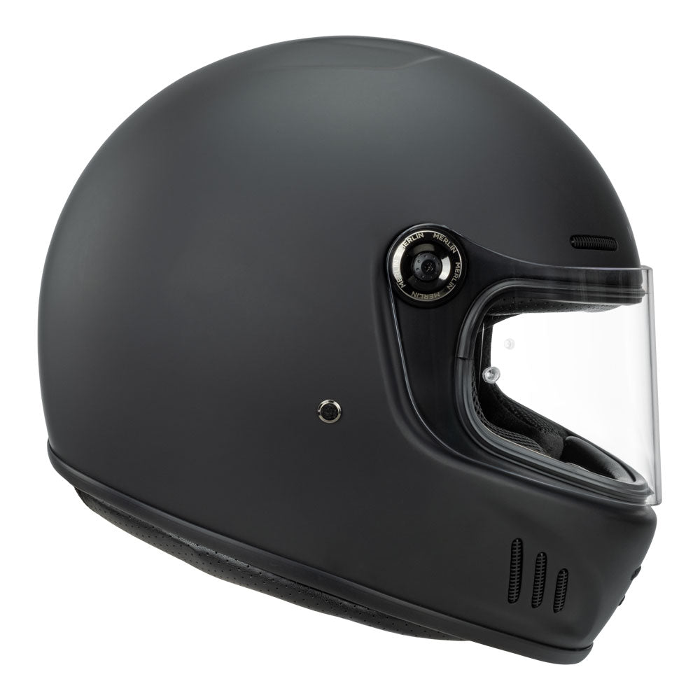 Merlin Revival Matte Black Helmet