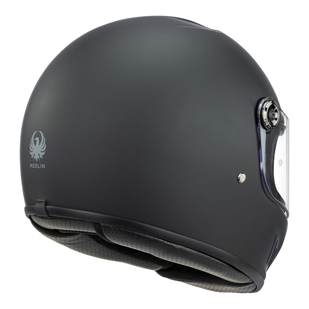 Merlin Revival Matte Black Helmet