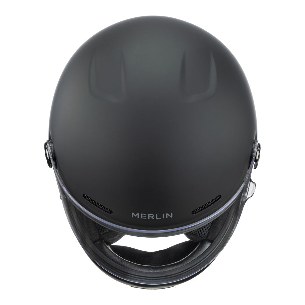 Merlin Revival Matte Black Helmet