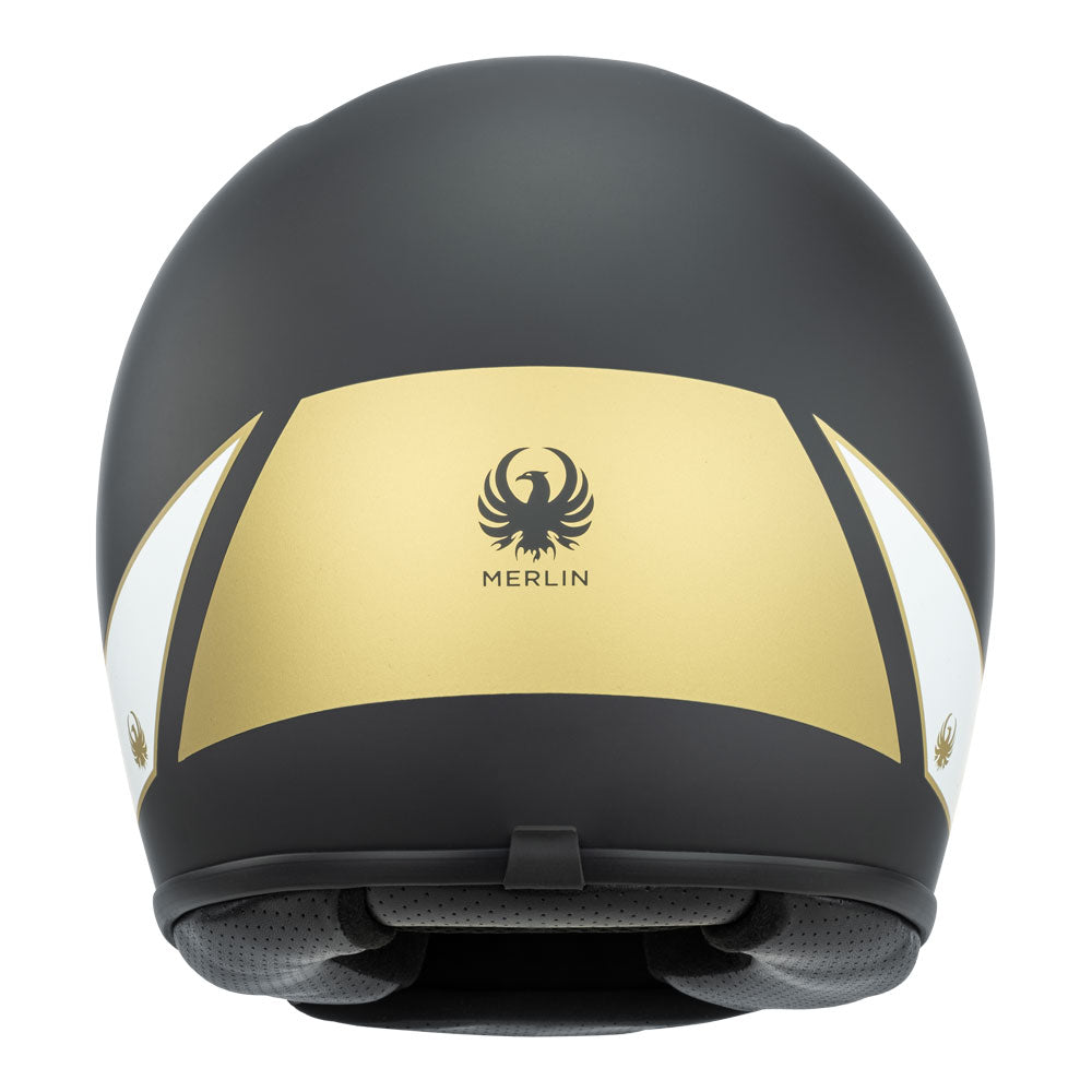 Merlin Revival Flash Matte Black Helmet