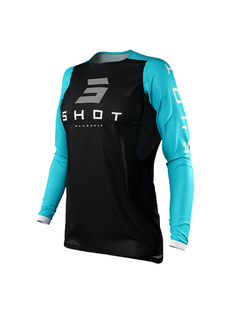 Shot Contact Shelly Turquoise Womens Jersey - EasyR