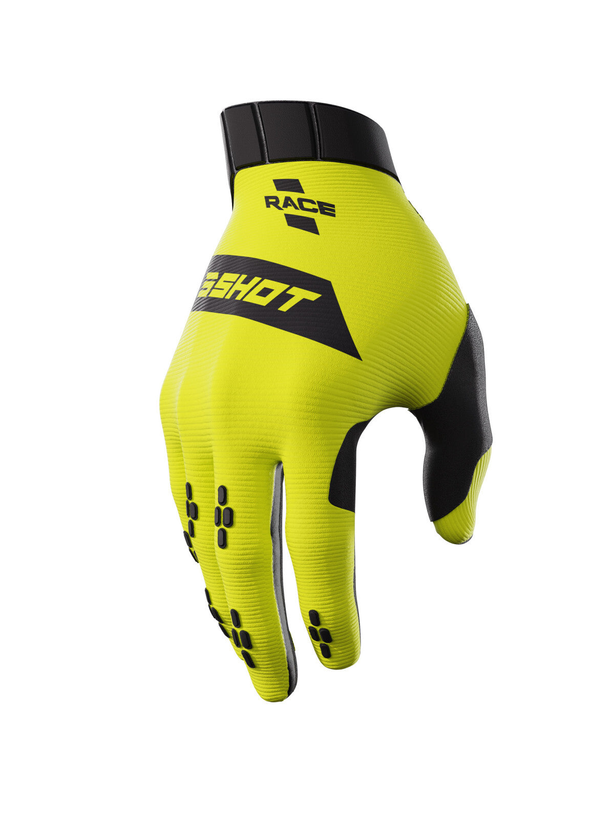 Shot Race Neon Yellow Gloves - EasyR