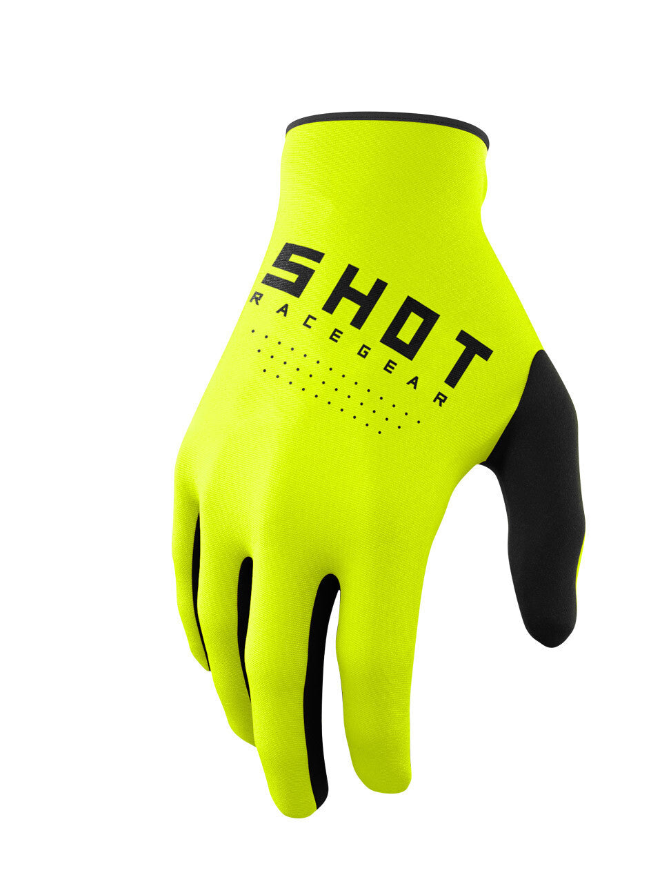 Shot Raw Neon Yellow Gloves - EasyR