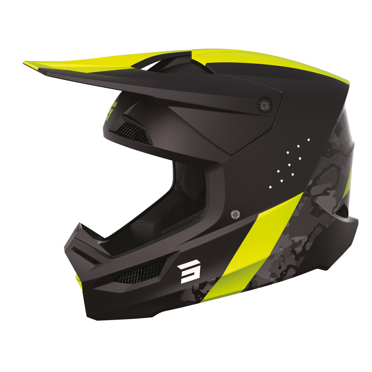 Shot Race Camo Matte Black/Neon Yellow MIPS Helmet - EasyR