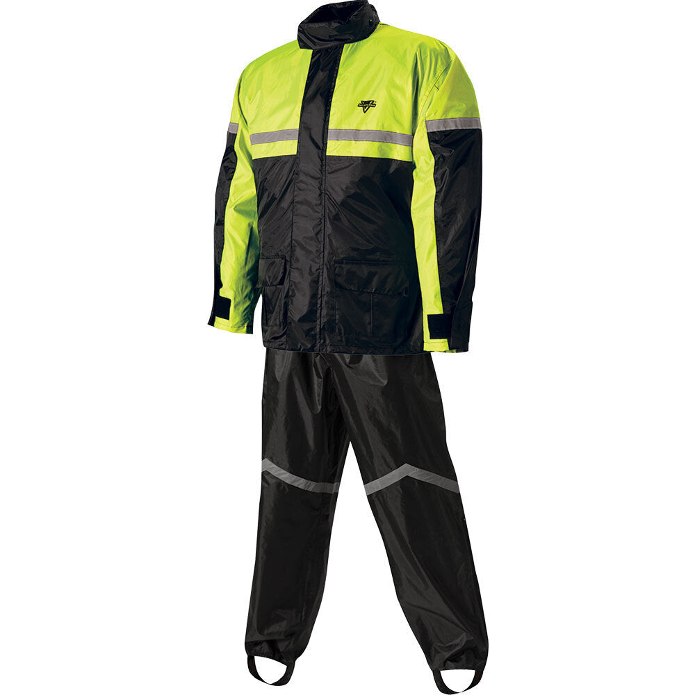 Nelson-Rigg SR-6000 Stormrider Two-Piece Black/Hi-Vis Rain Suit - EasyR