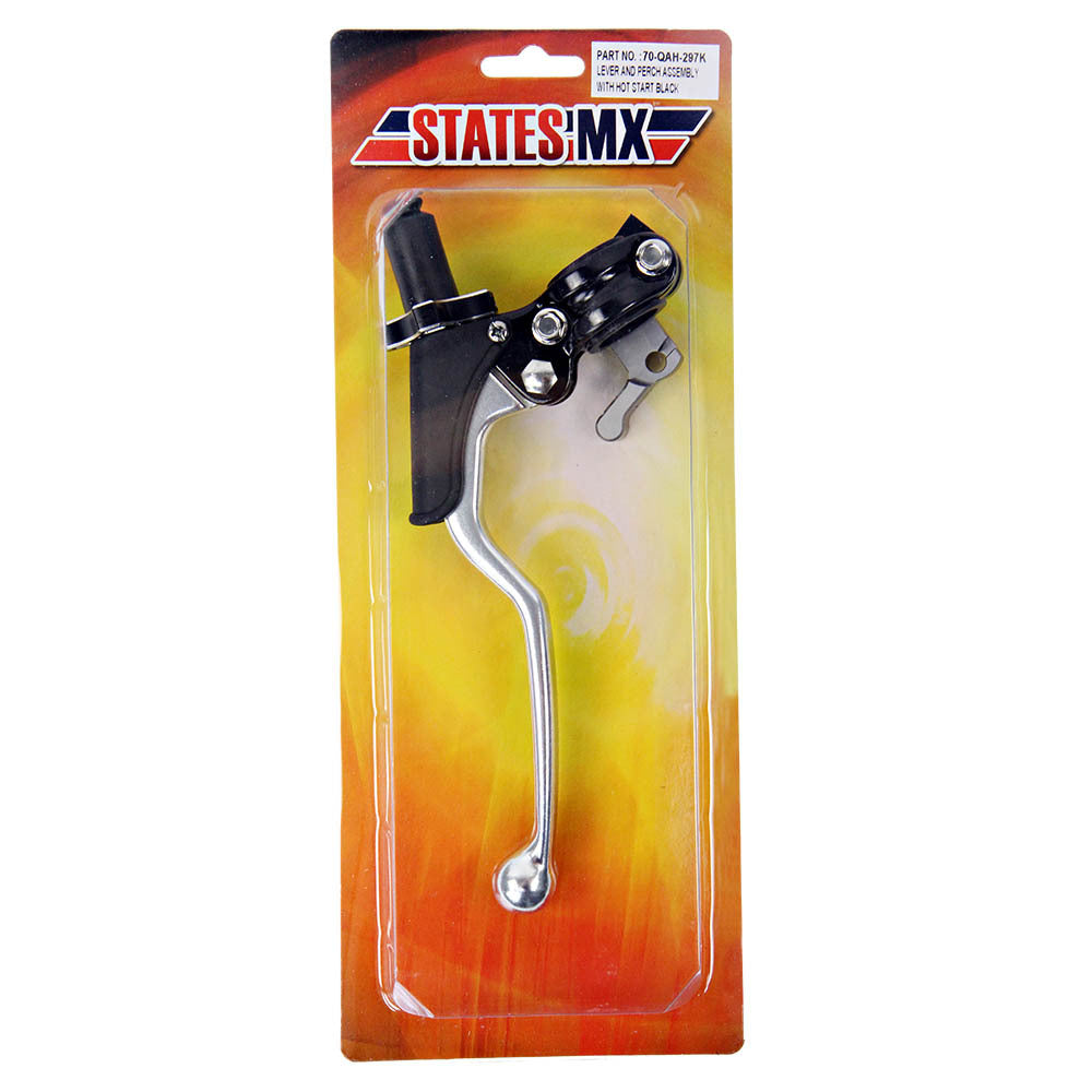 States MX 70-QAH-297K Quick Adjust Clutch Lever & Perch Assembly w/Hot Start Lever Black