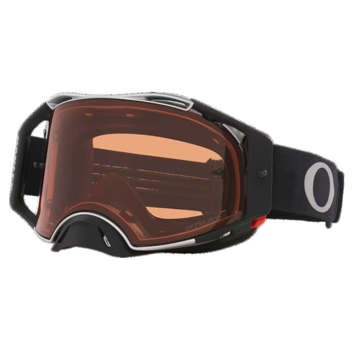 Oakley Airbrake MX Goggles w/Tuff Blocks Black Gunmetal Strap & Prizm MX Bronze Lenses
