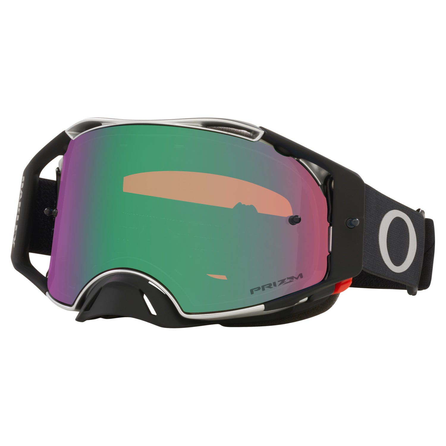 Oakley Airbrake MX Goggles w/Tuff Blocks Black Gunmetal Strap & Prizm MX Jade Iridium Lenses