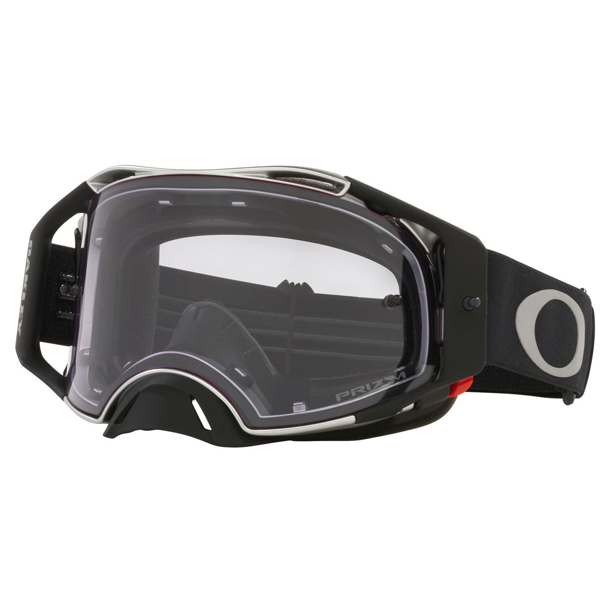 Oakley Airbrake MX Goggles w/Tuff Blocks Black Gunmetal Strap & Prizm MX Low Light Lenses
