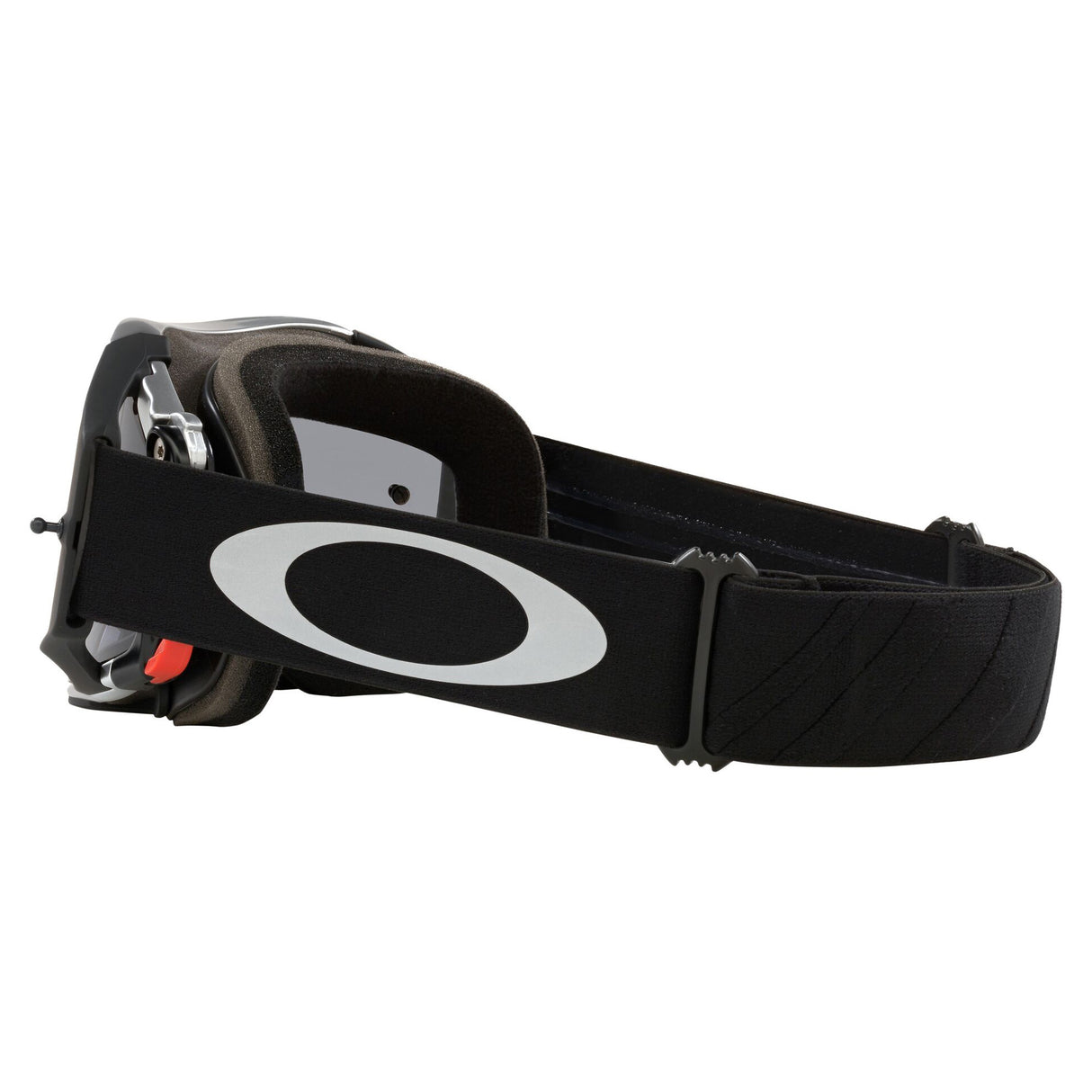 Oakley Airbrake MX Goggles w/Tuff Blocks Black Gunmetal Strap & Dark Grey Lenses
