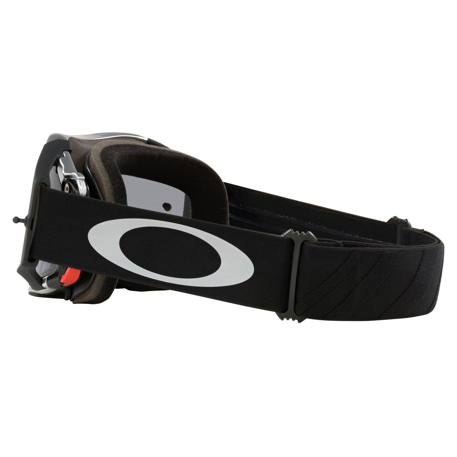 Oakley Airbrake MX Goggles w/Tuff Blocks Black Gunmetal Strap & Dark Grey Lenses