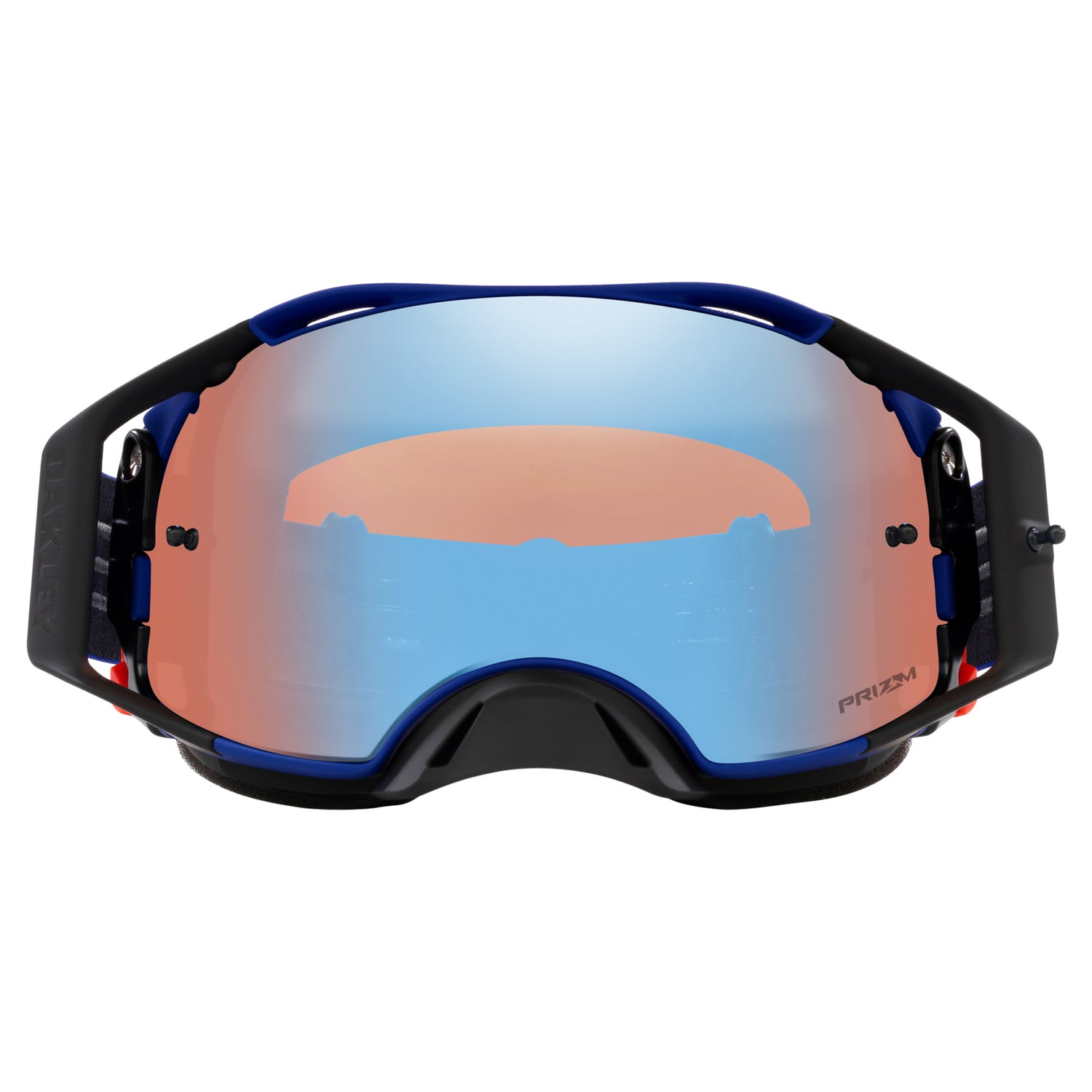 Oakley Airbrake MX Goggles w/Moto Blue B1B Strap & Prizm MX Sapphire Lenses
