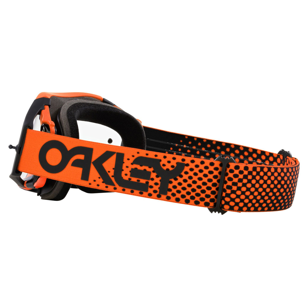 Oakley Airbrake MX Goggles w/Moto Orange B1B Strap & Clear Lenses