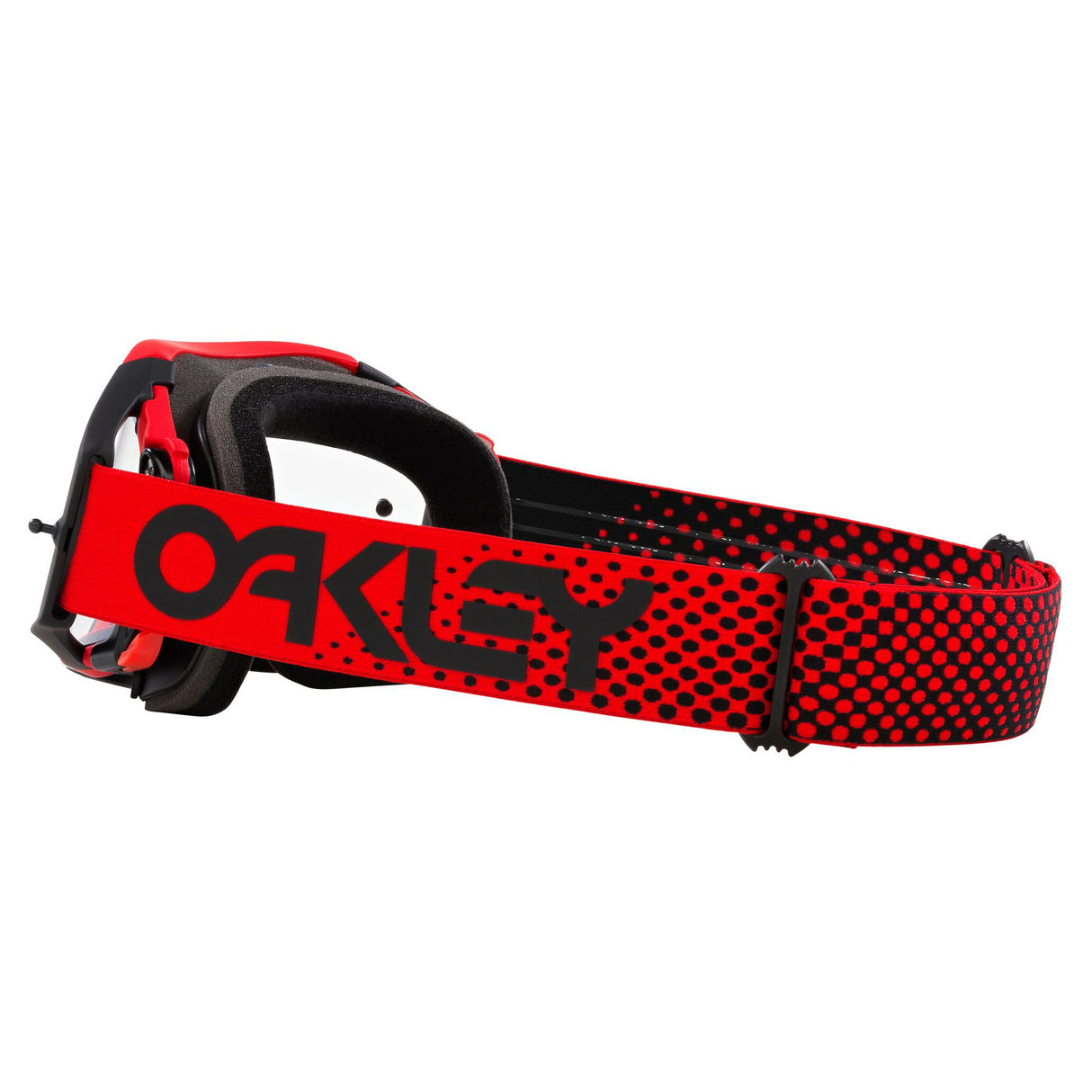 Oakley Airbrake MX Goggles w/Moto Red B1B Strap & Clear Lenses