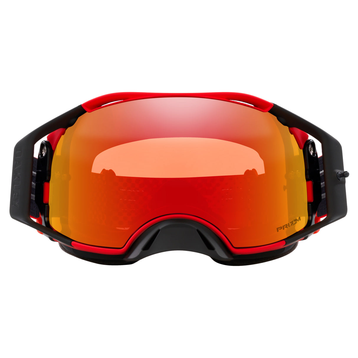 Oakley Airbrake MX Goggles w/Moto Red B1B Strap & Prizm MX Torch Lenses