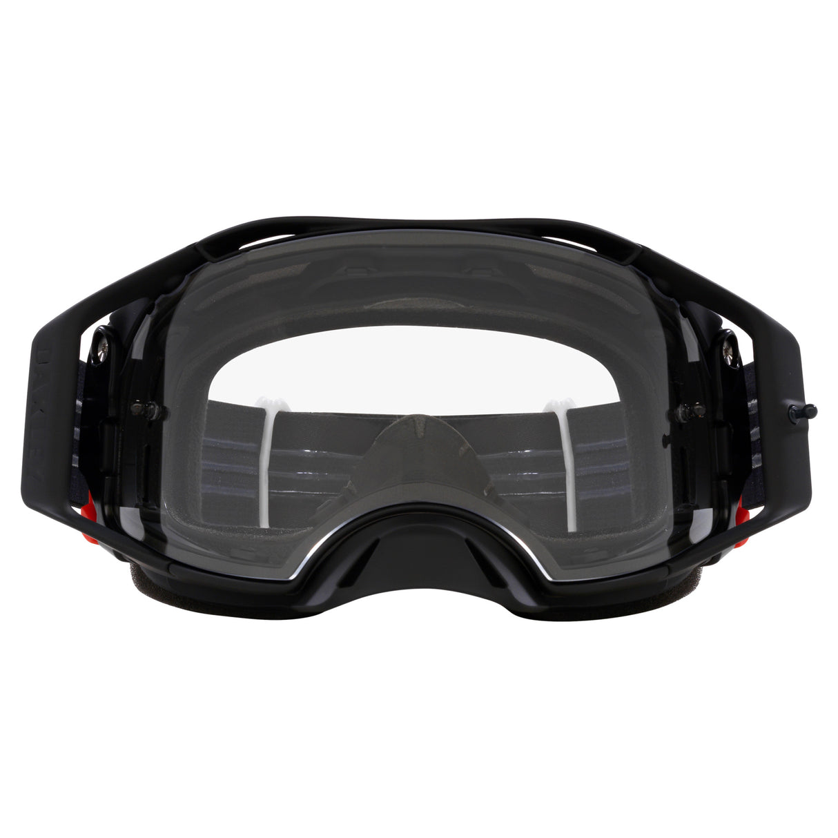 Oakley Airbrake MX Goggles w/Black/White Strap & Clear Lenses