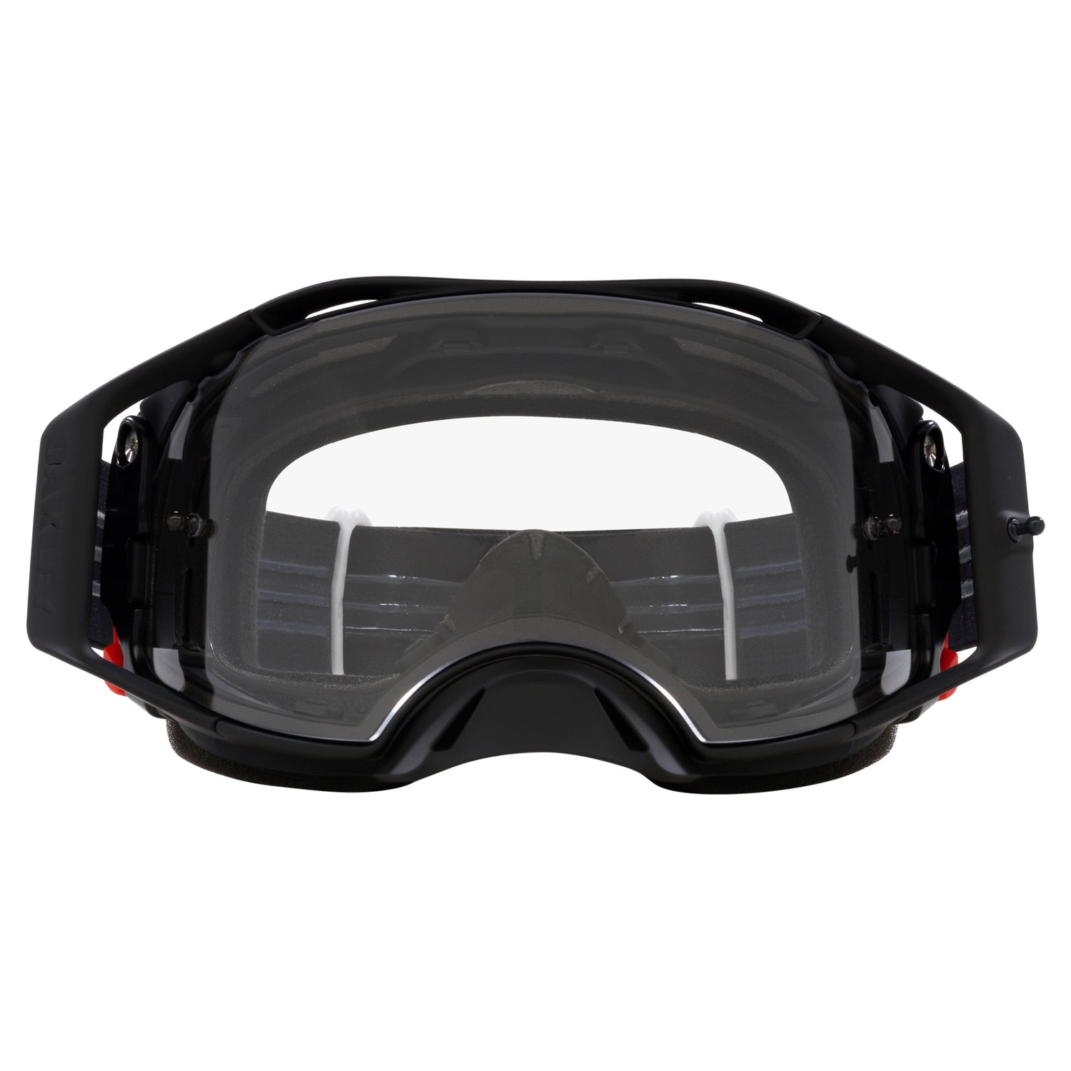 Oakley Airbrake MX Goggles w/Black/White Strap & Clear Lenses