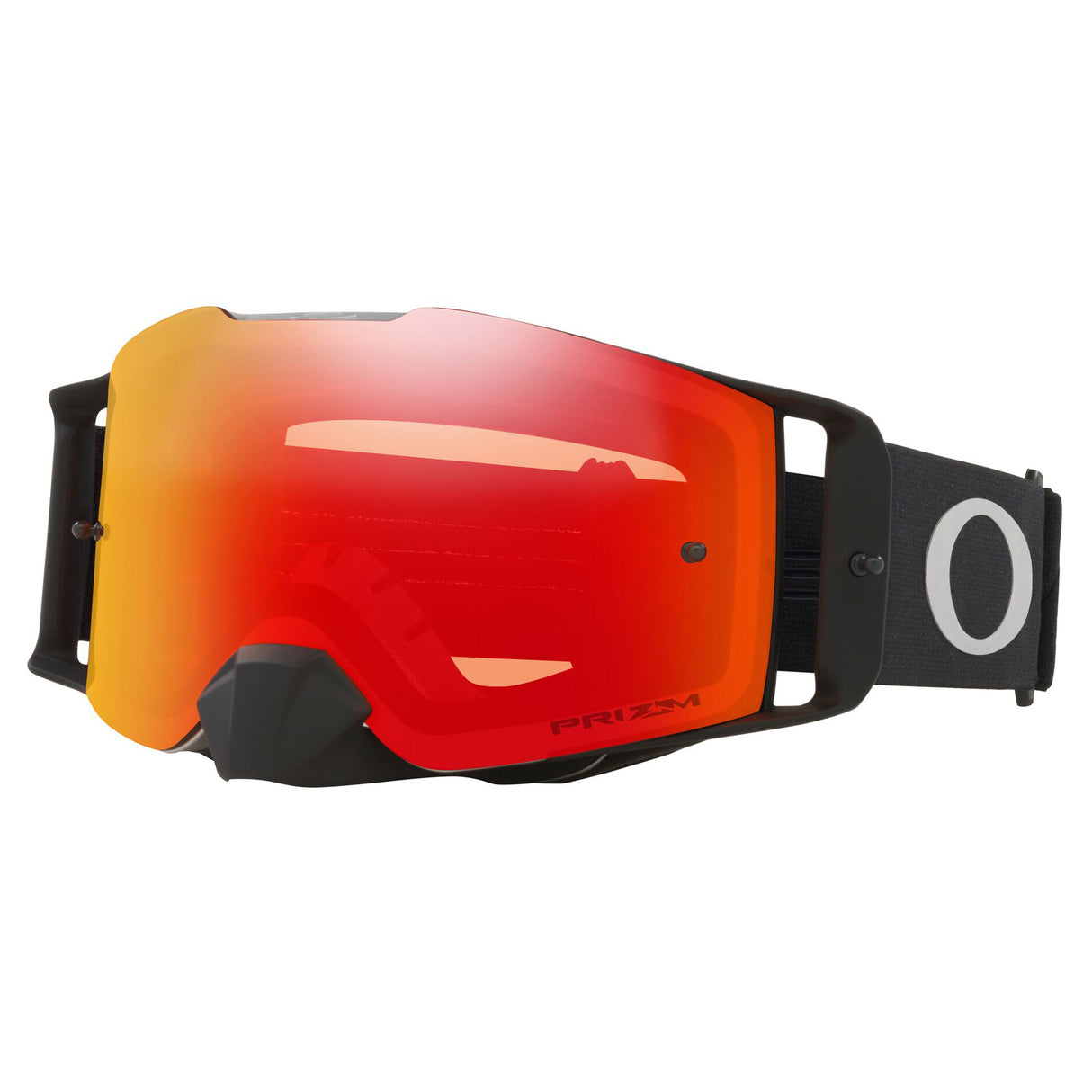 Oakley Front Line MX Goggles w/Tuff Blocks Black Gunmetal Strap & Prizm MX Torch Iridium Lenses