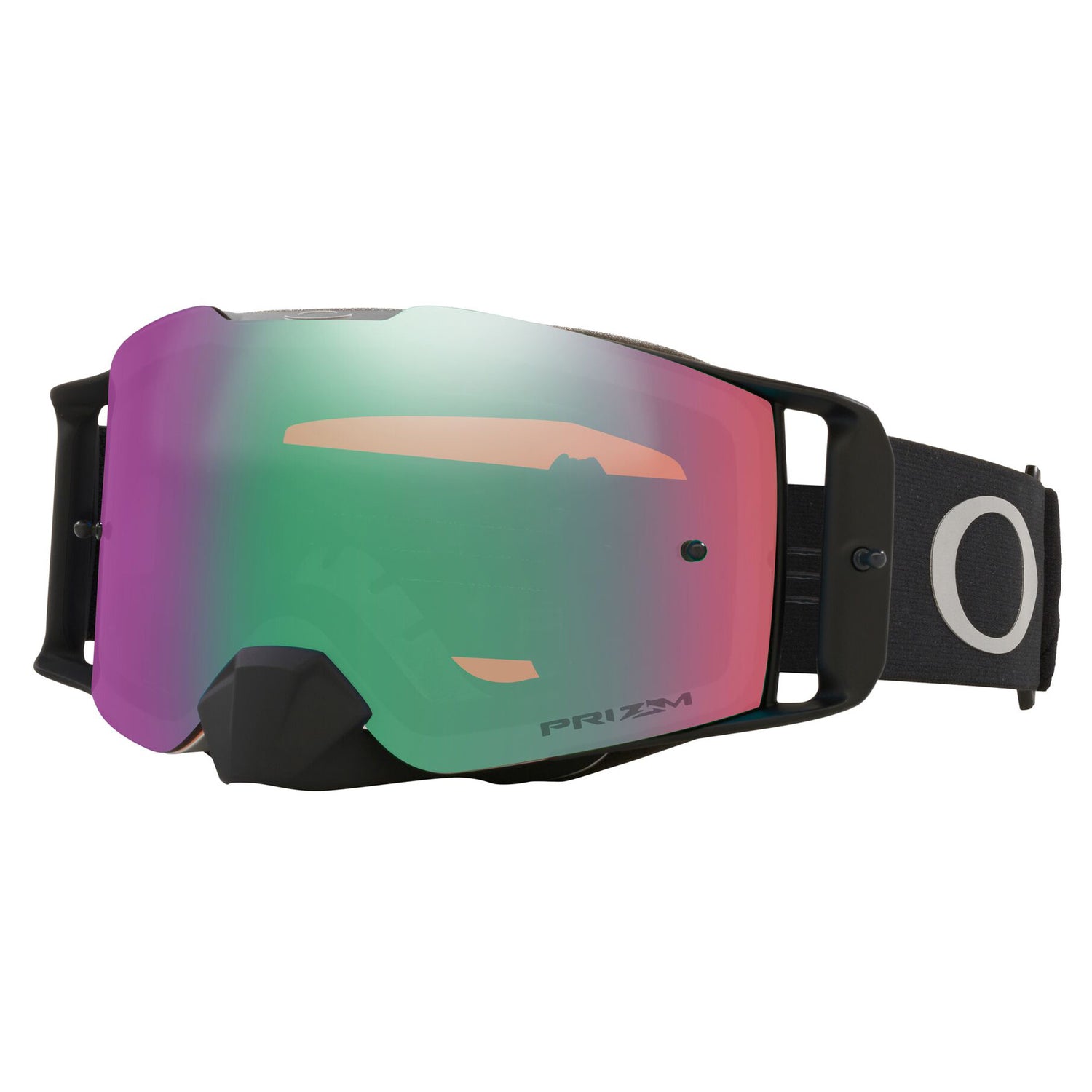 Oakley Front Line MX Goggles w/Tuff Blocks Black Gunmetal Strap & Prizm MX Jade Lenses