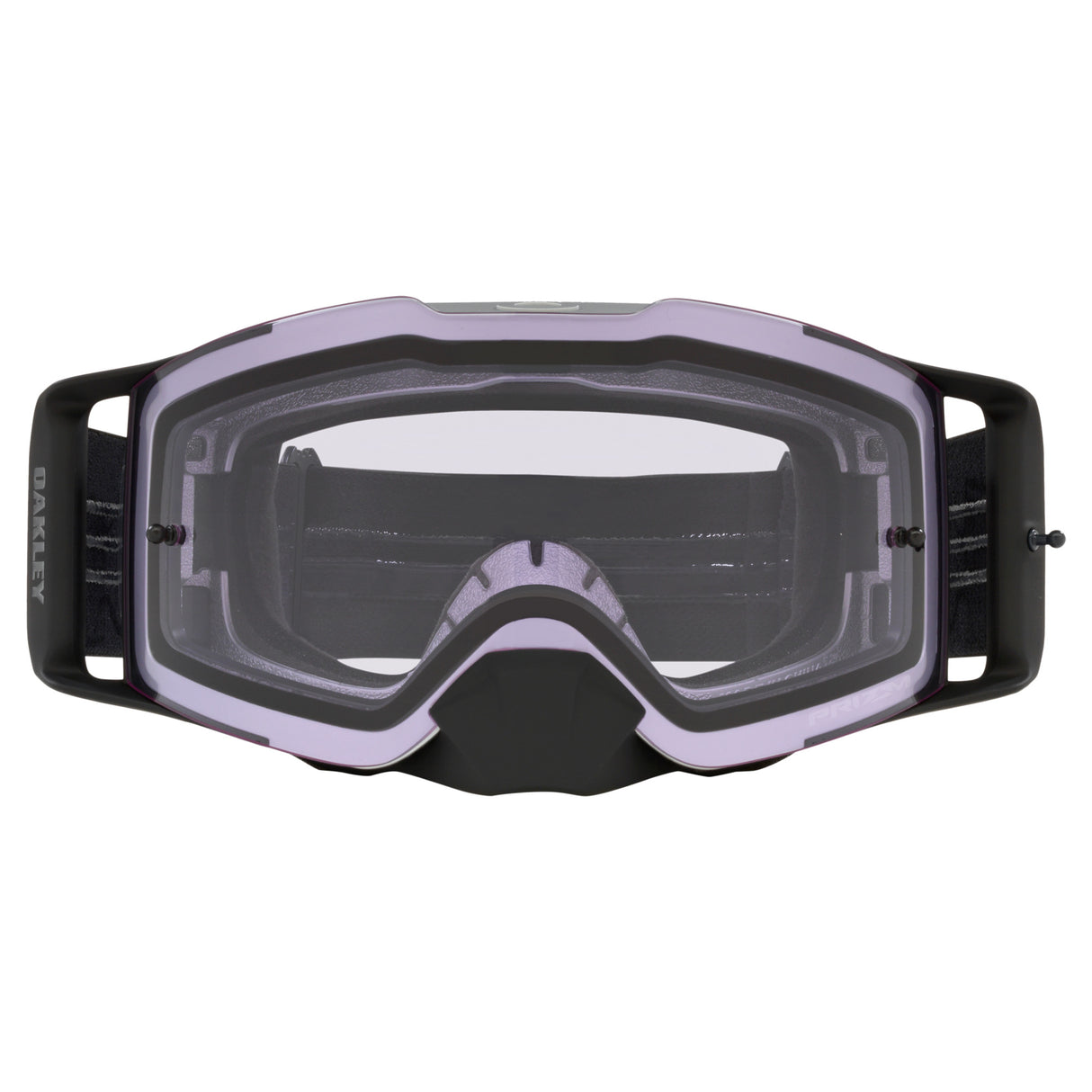 Oakley Front Line MX Goggles w/Tuff Blocks Black Gunmetal Strap & Prizm MX Low Light Lenses