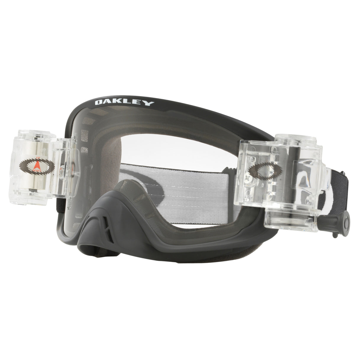 Oakley O-Frame 2.0 PRO MX Goggles w/Matte Black Strap & Race Ready Clear Roll-Off Lenses