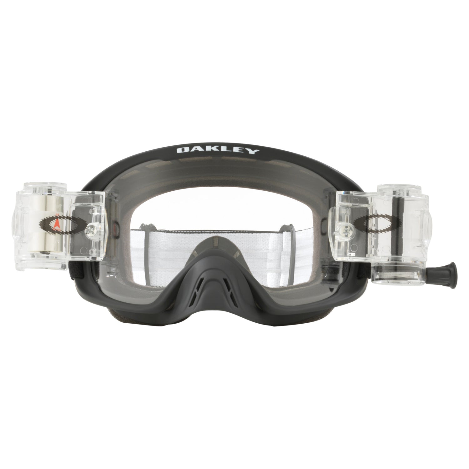 Oakley O-Frame 2.0 PRO MX Goggles w/Matte Black Strap & Race Ready Clear Roll-Off Lenses