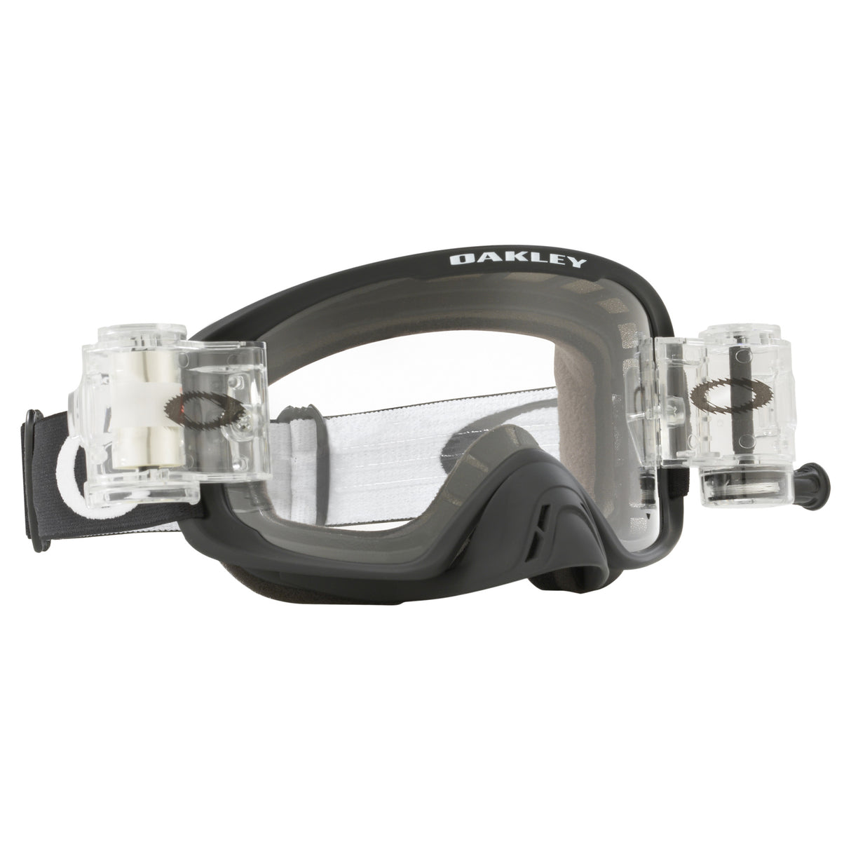 Oakley O-Frame 2.0 PRO MX Goggles w/Matte Black Strap & Race Ready Clear Roll-Off Lenses