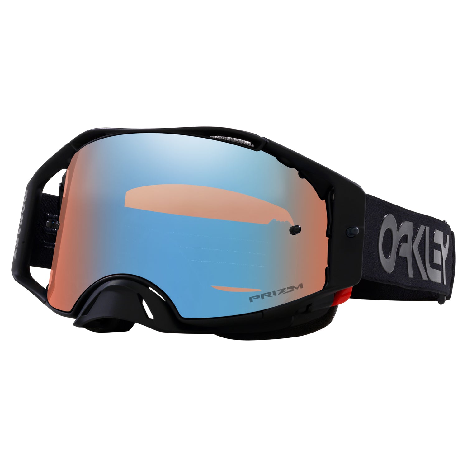 Oakley Airbrake MX Goggles w/B1B Blackout Strap & Prizm MX Sapphire Lenses