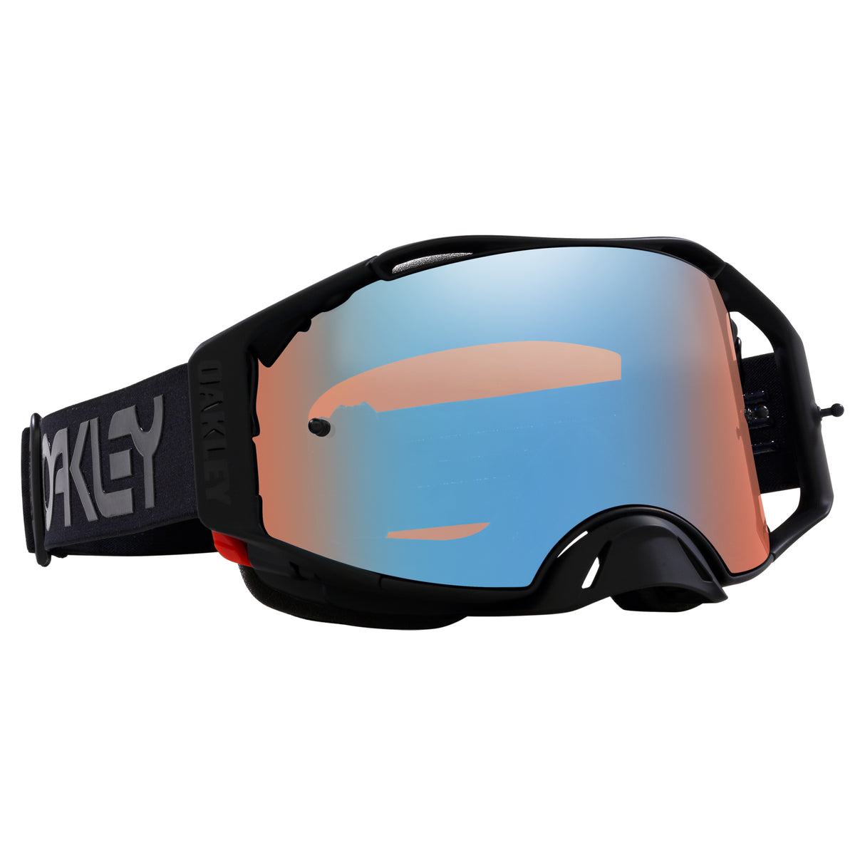 Oakley Airbrake MX Goggles w/B1B Blackout Strap & Prizm MX Sapphire Lenses