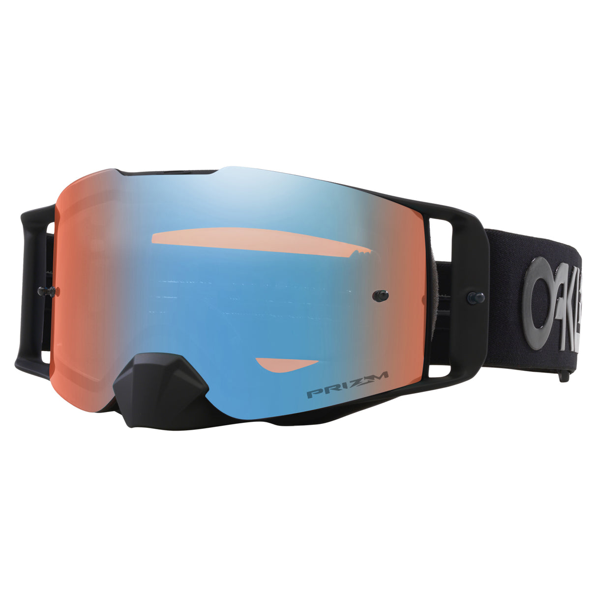 Oakley Front Line MX Goggles w/B1B Blackout Strap & Prizm MX Sapphire Iridium Lenses