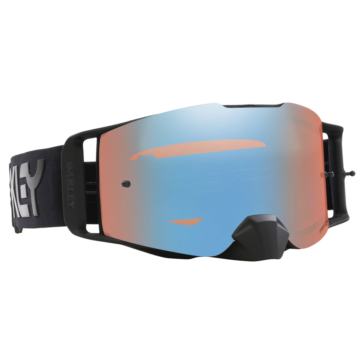 Oakley Front Line MX Goggles w/B1B Blackout Strap & Prizm MX Sapphire Iridium Lenses