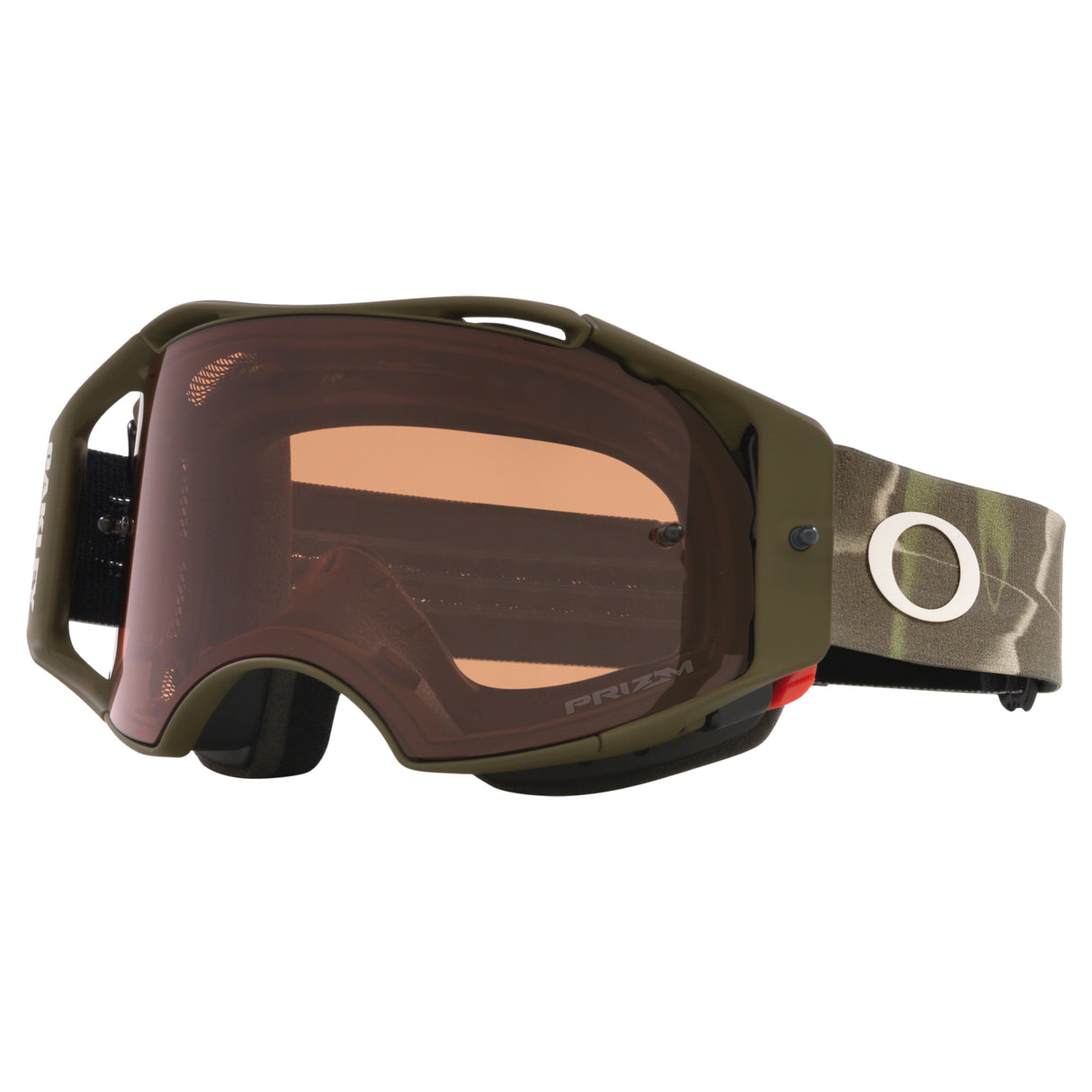 Oakley Airbrake MTB Goggles w/Dark Brush Camo Strap & Prizm MX Bronze Lenses