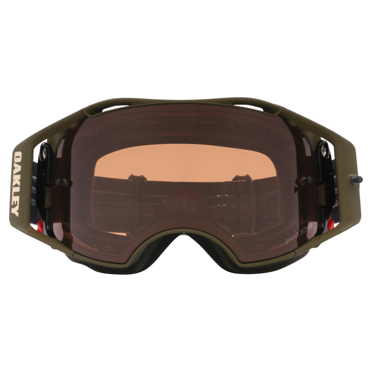 Oakley Airbrake MTB Goggles w/Dark Brush Camo Strap & Prizm MX Bronze Lenses