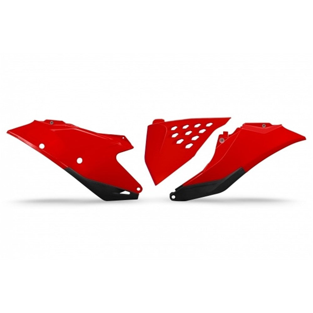 UFO Vented Side Panels Red for Gas Gas MC 125/EC 250/300/MC-F 250/450/EC-F 250/350/EX-F 250/350/450/EX 300 21-23/MC 250/EX 250/MC-F 350 22-23