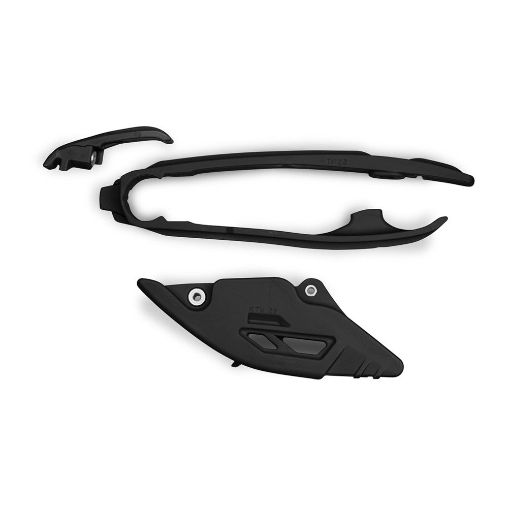 UFO Chain Guide & Swingarm Kit Black for Gas Gas EC 125/EC 250/EC 250F/EC 300/EC 350F/EC 450F/EC 500F/EX 300/MC 125/MC 150/MC 250/MC 300/MC 250F/MC 350F/MC 450F 24-25
