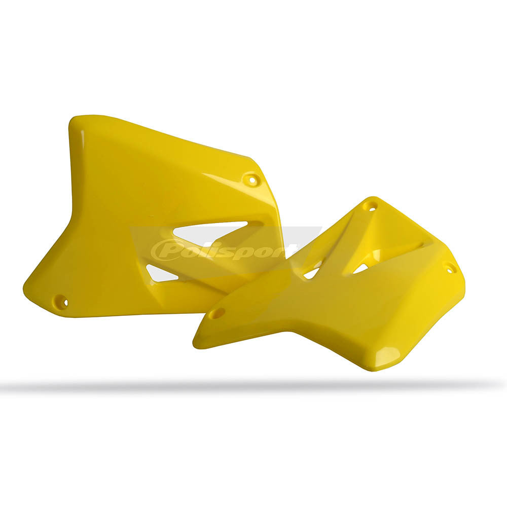 Polisport 75-842-30Y Radiator Shrouds Yellow for Suzuki RM125/250 01-08