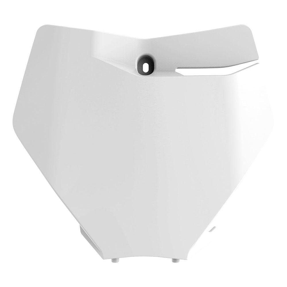 Polisport 75-866-64W20 Front Number Plate 2020 White for KTM SX/SX-F/XC/XC-F 19-22