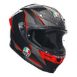 AGV K6 S Slashcut Black/Red Helmet - EasyR