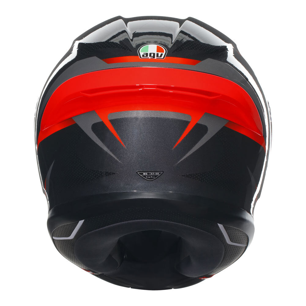 AGV K6 S Slashcut Black/Red Helmet - EasyR