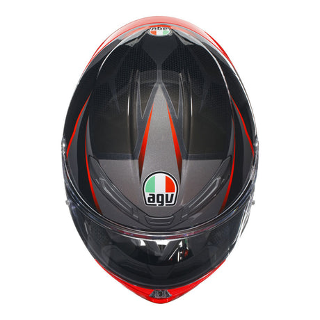 AGV K6 S Slashcut Black/Red Helmet - EasyR