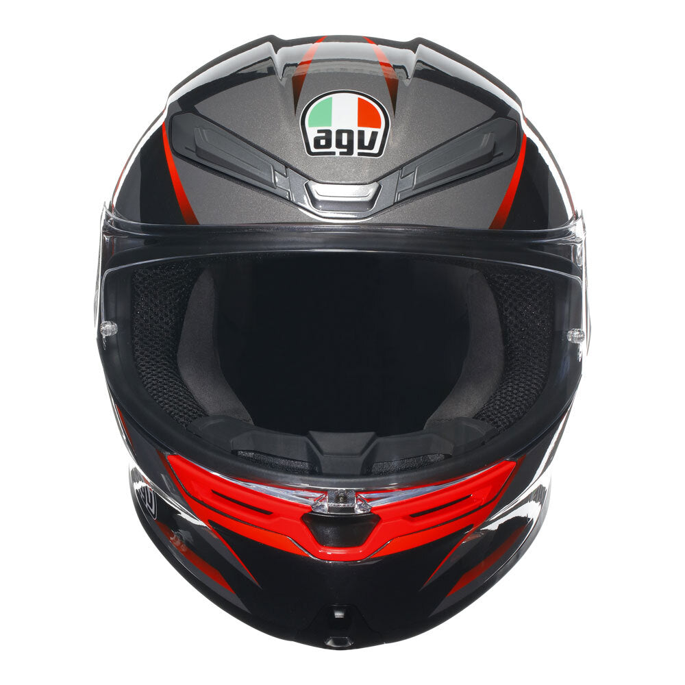 AGV K6 S Slashcut Black/Red Helmet - EasyR
