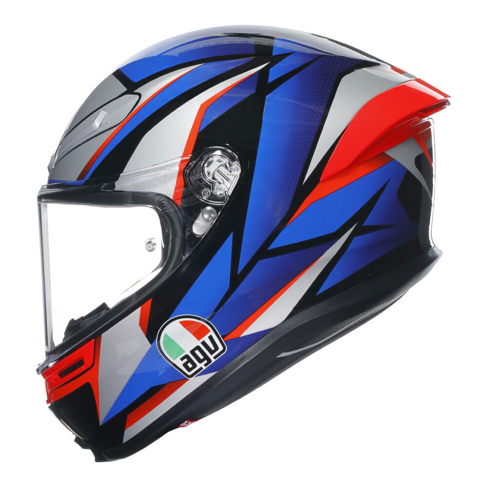 AGV K6 S Slashcut Blue/Red Helmet - EasyR