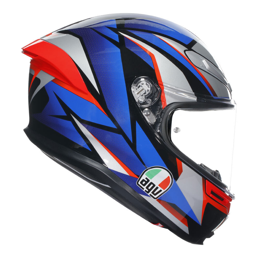 AGV K6 S Slashcut Blue/Red Helmet - EasyR