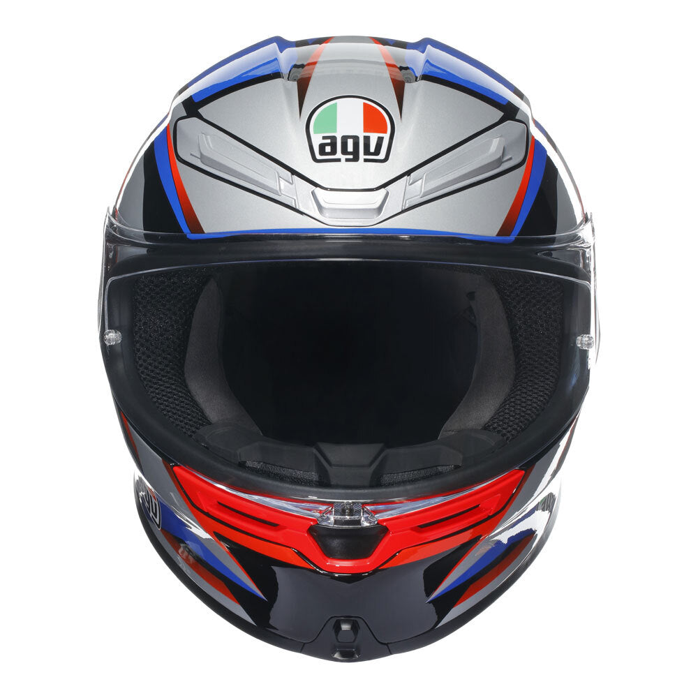 AGV K6 S Slashcut Blue/Red Helmet - EasyR