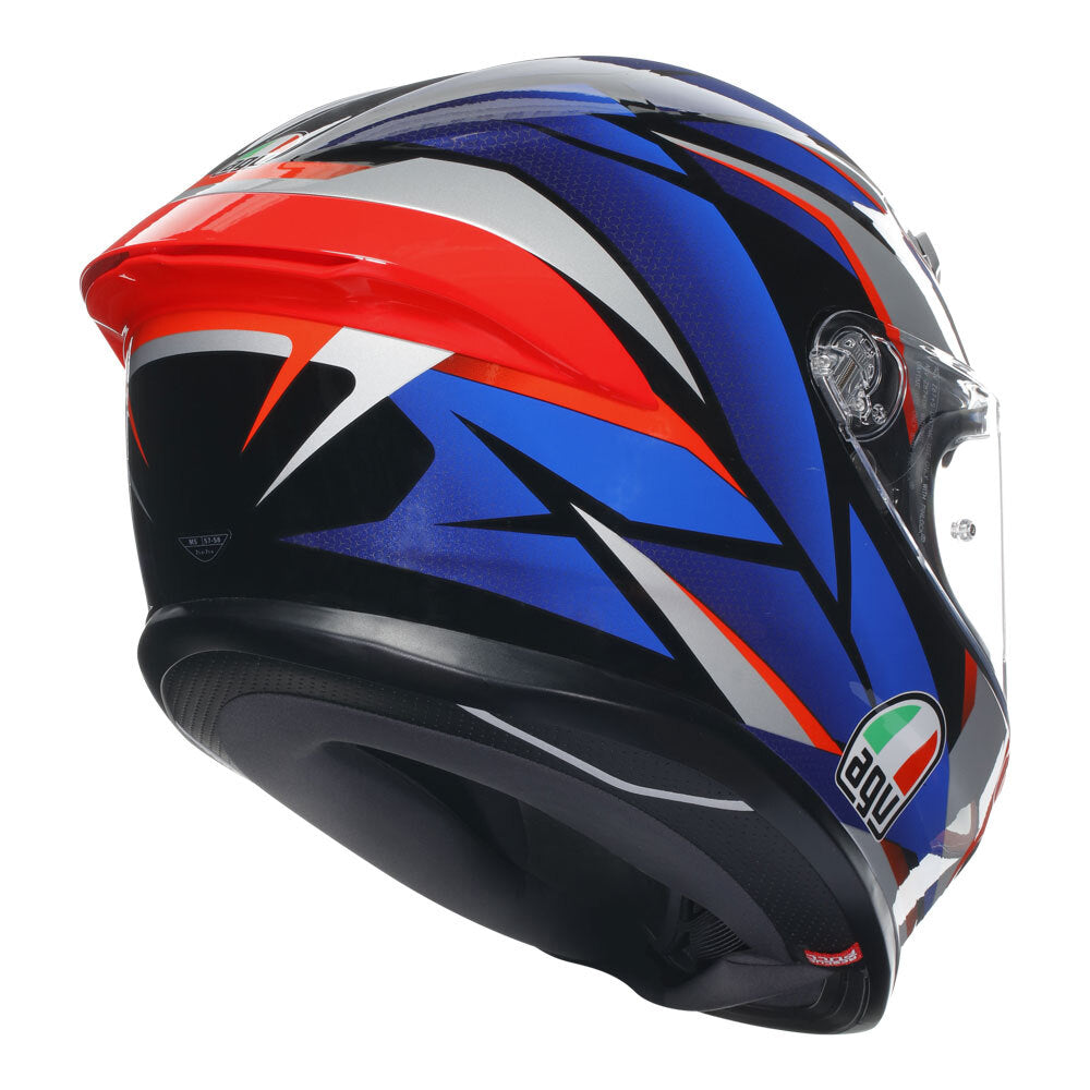 AGV K6 S Slashcut Blue/Red Helmet - EasyR