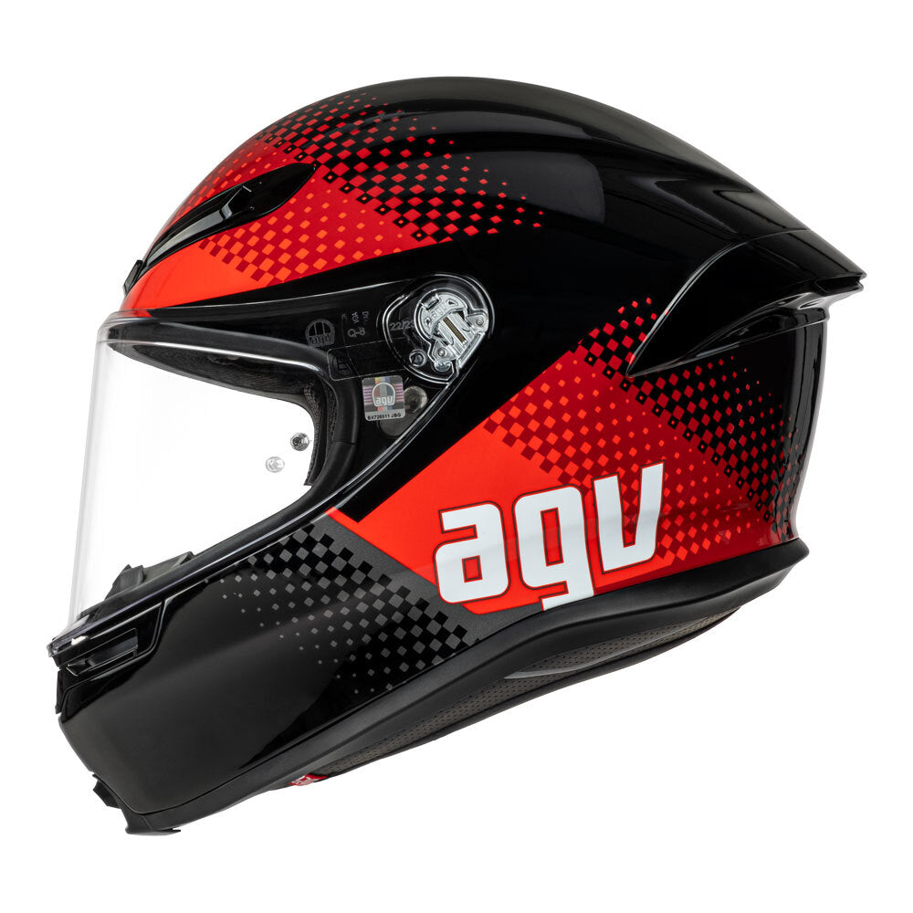 AGV K6 S SMU Fision Black/Red Helmet - EasyR