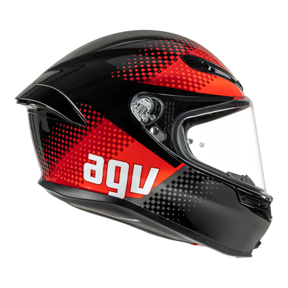 AGV K6 S SMU Fision Black/Red Helmet - EasyR