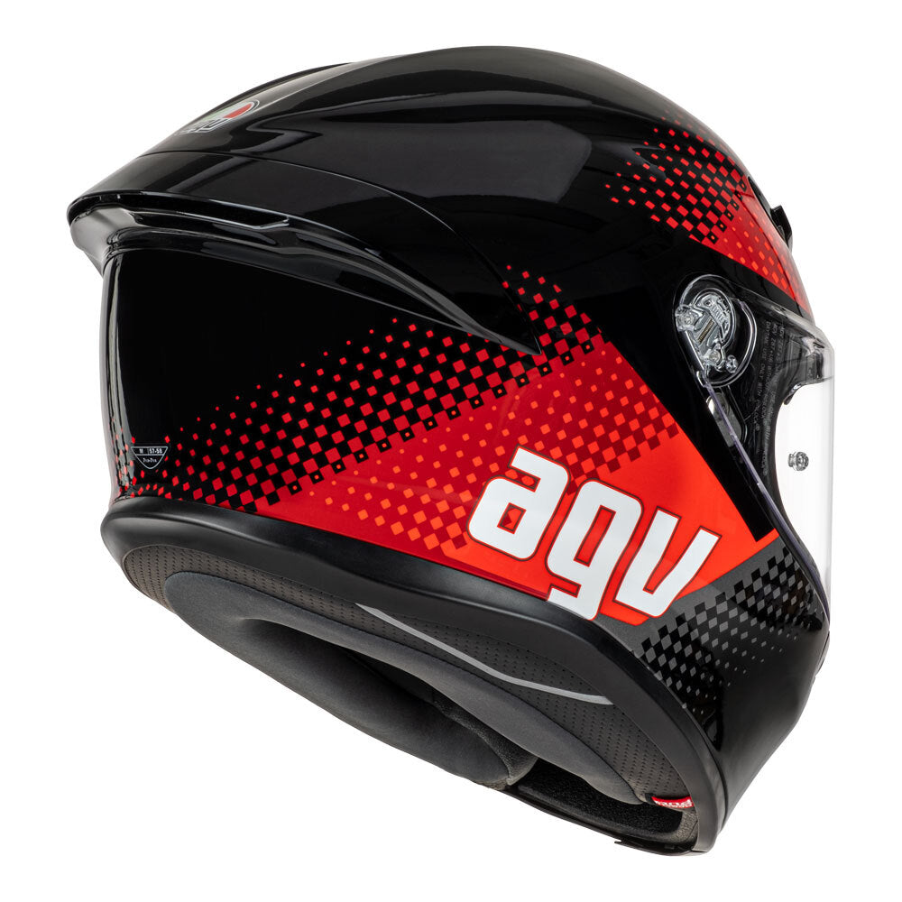 AGV K6 S SMU Fision Black/Red Helmet - EasyR